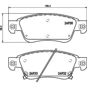 Brembo | Bremsbelagsatz, Scheibenbremse | P 56 080