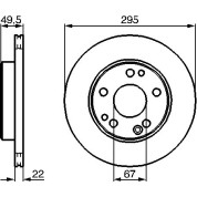 BOSCH | Bremsscheibe | 0 986 478 525