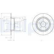 Delphi | Bremsscheibe | BG3873