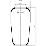 febi bilstein | Federbalg, Luftfederung | 39901