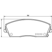 Brembo | Bremsbelagsatz, Scheibenbremse | P 11 041