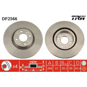 TRW | Bremsscheibe | DF2566