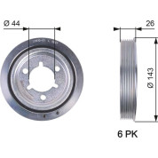 Gates | Riemenscheibe, Kurbelwelle | TVD1055