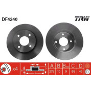 TRW | Bremsscheibe | DF4240