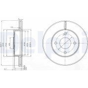 Delphi | Bremsscheibe | BG3763