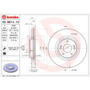 Brembo | Bremsscheibe | 09.B614.10