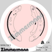 Zimmermann | Bremsbackensatz | 10990.158.5