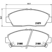 Brembo | Bremsbelagsatz, Scheibenbremse | P 28 021