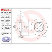 Brembo | Bremsscheibe | 09.C824.11