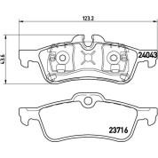 Brembo | Bremsbelagsatz, Scheibenbremse | P 06 032