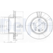 Delphi | Bremsscheibe | BG3899C