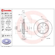 Brembo | Bremsscheibe | 09.9610.11