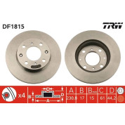 TRW | Bremsscheibe | DF1815