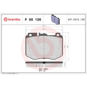 Brembo | Bremsbelagsatz, Scheibenbremse | P 50 120