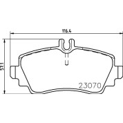 Hella Pagid | Bremsbelagsatz, Scheibenbremse | 8DB 355 018-281