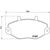 Brembo | Bremsbelagsatz, Scheibenbremse | P 24 033