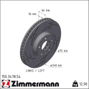 Zimmermann | Bremsscheibe | 150.3478.54