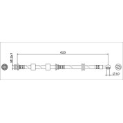 Metzger | Bremsschlauch | 4111741