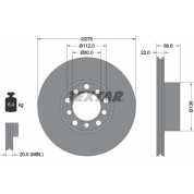 Textar | Bremsscheibe | 92009800