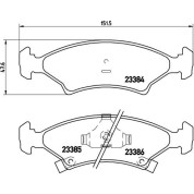 Brembo | Bremsbelagsatz, Scheibenbremse | P 30 009