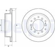 Delphi | Bremsscheibe | BG4747C