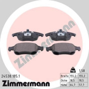 Zimmermann | Bremsbelagsatz, Scheibenbremse | 24538.185.1