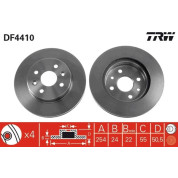 TRW | Bremsscheibe | DF4410