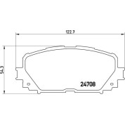 Brembo | Bremsbelagsatz, Scheibenbremse | P 83 101