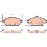 TRW | Bremsbelagsatz, Scheibenbremse | GDB2070