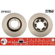 TRW | Bremsscheibe | DF6022