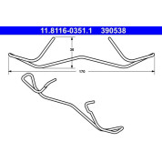 ATE | Feder, Bremssattel | 11.8116-0351.1