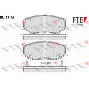 FTE | Bremsbelagsatz, Scheibenbremse | 9010521