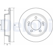 Delphi | Bremsscheibe | BG4559C