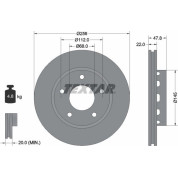 Textar | Bremsscheibe | 92174205