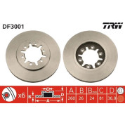 TRW | Bremsscheibe | DF3001