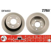 TRW | Bremsscheibe | DF4453