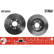 TRW | Bremsscheibe | DF2656