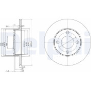 Delphi | Bremsscheibe | BG2215