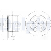 Delphi | Bremsscheibe | BG4260