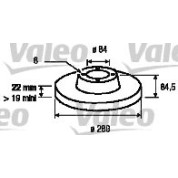 Valeo | Bremsscheibe | 187040