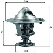 Mahle | Thermostat, Kühlmittel | TX 206 88D