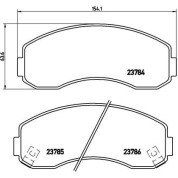 Brembo | Bremsbelagsatz, Scheibenbremse | P 99 003