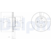 Delphi | Bremsscheibe | BG3966