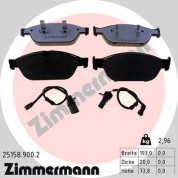 Zimmermann | Bremsbelagsatz, Scheibenbremse | 25158.900.2