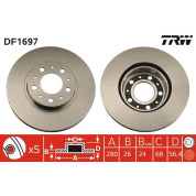 TRW | Bremsscheibe | DF1697