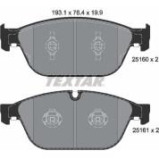 Textar | Bremsbelagsatz, Scheibenbremse | 2516002