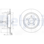 Delphi | Bremsscheibe | BG3897C