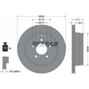 Textar | Bremsscheibe | 92165503