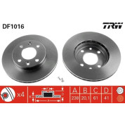 TRW | Bremsscheibe | DF1016