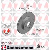 Zimmermann | Bremsscheibe | 285.3515.20